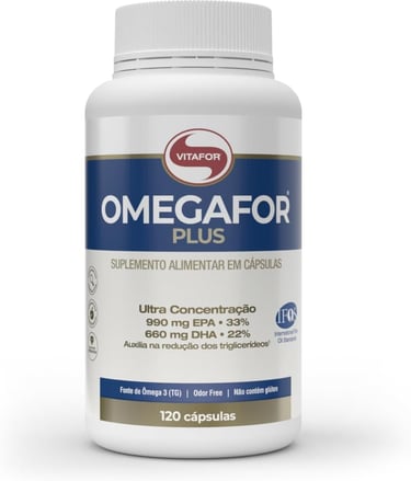 Omegafor Plus Vitafor com selo IFOS: custo-benefício e pureza - Vida Performance.