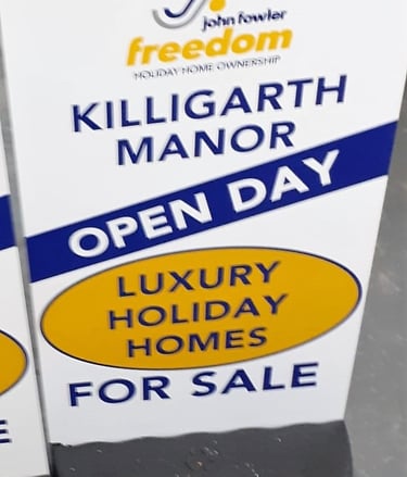 Freestanding advert boards