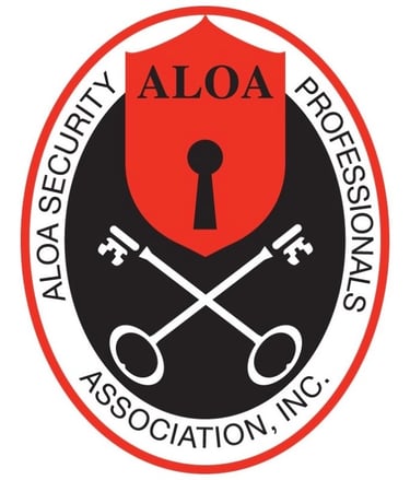 Jack’s Locksmith ALOA Security Professionals Association membership badge