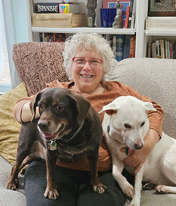Dorothy Hodder (with assistants Zoey and Molly)