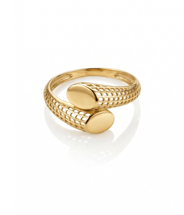 Anel Entrelaçado Ouro amarelo 18k