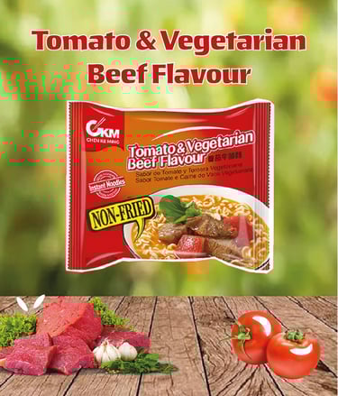 Montage photo de marque alimentaire pour une marque de Noodle