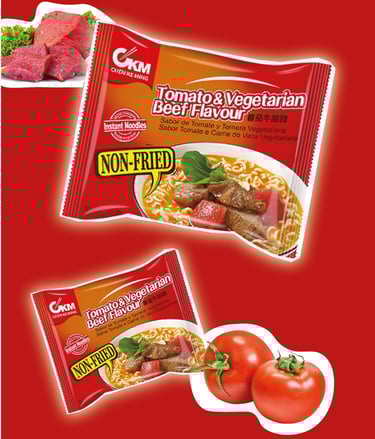 Montage photo de marque alimentaire pour une marque de Noodle