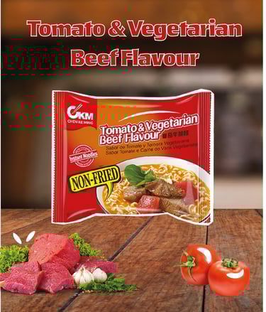 Montage photo de marque alimentaire pour une marque de Noodle