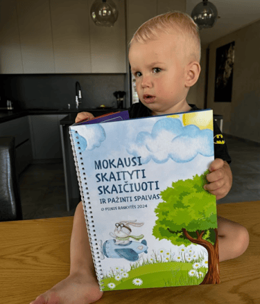 Knygelės “Mokausi skaityti, skaičiuoti ir pažinti spalvas“ pristatymas