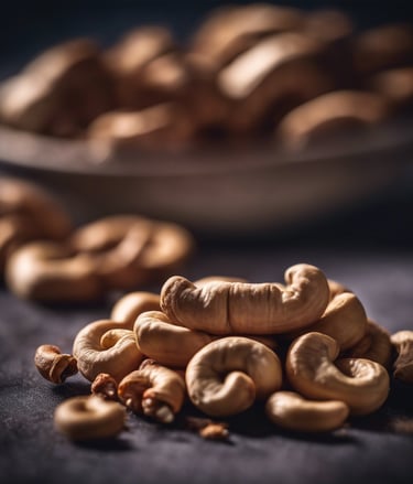 a pile of Sri Lankan Jambo cashewers sitting on a table