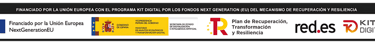 footer con escrita financiado por la unión europea con fondos next generation