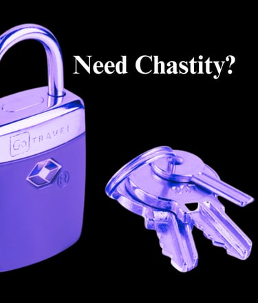 a padlocked  and set of keys
