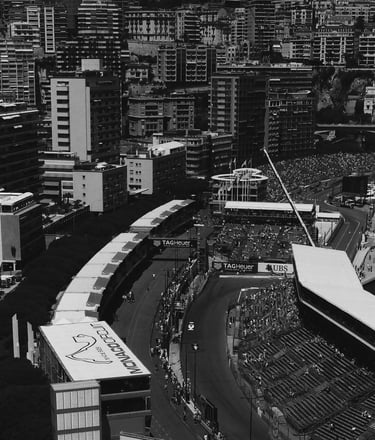 the Monaco Formula 1 circuit from above