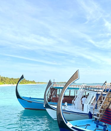 Ozen Life Maadhoo Maldives arrival boats