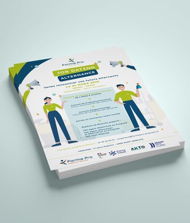 Réalisation : Flyers pour Forma Pro hygiène et sécurité - Amy Atelier Graphique