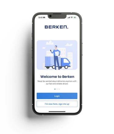 a person standing in front of a phone with a phone screen showing a picture of