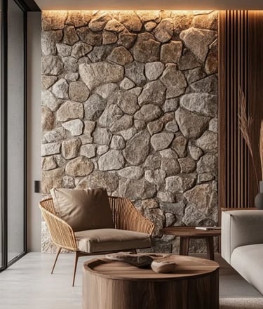 taş görünümlü kültür taşı dış cephe detayı