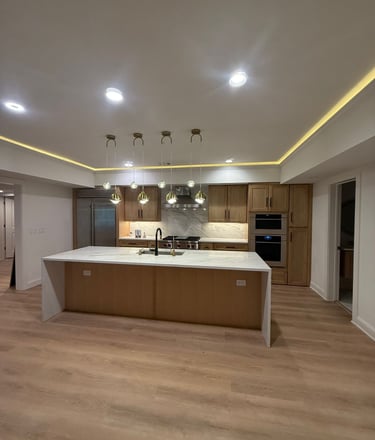 Custom basement project in Georgia