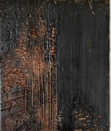 Mixed media. Abstract painting. Textured artwork. Laurence Moracchini Ditchling Sussex artist