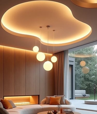 led aydınlatmalı asma tavan uygulaması