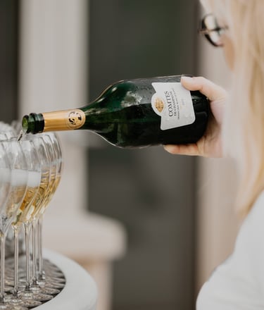 Bouteille de champagne Taittinger 