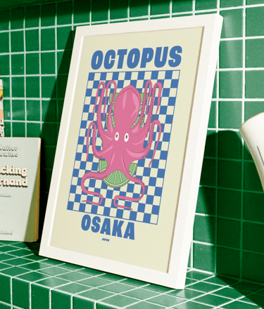 Poster Octopus Mockup