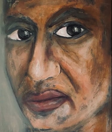 The Revengful  33X28 Acrylic on Canvas  Wood Frame 2025