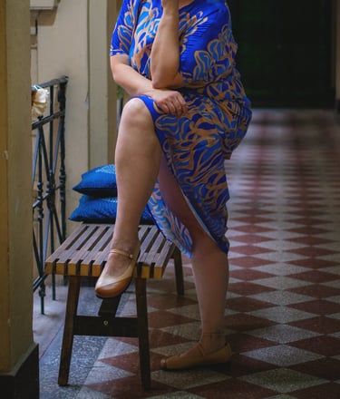 elegáns balerina széles láb