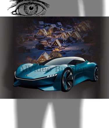 Fütüristik Kış Manzarası - Baskı Tişört