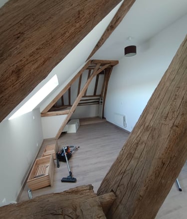 chambre ado en comble rénové par l'ent guyon