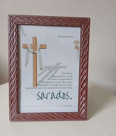 a picture of a picture of a picture of a cross on a table