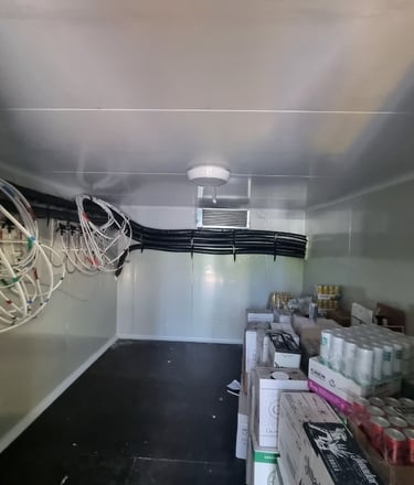Beer room fitted in chiller room