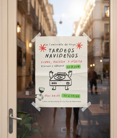 Diseño de cartelería y menús digitales para establecimientos de restauración en Hoyo de Manzanares