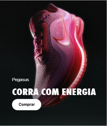 Tênis Nike Pegasus Premium feminino na cor rosa com solado iluminado