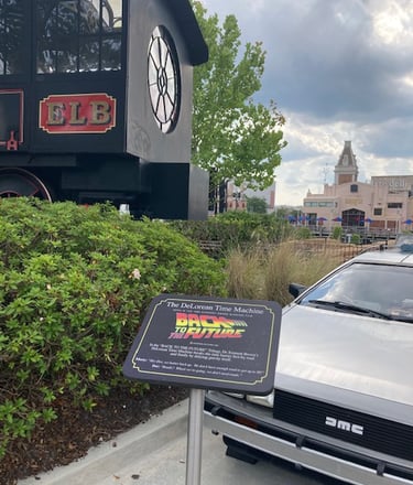 Universal Delorean Back to the Future