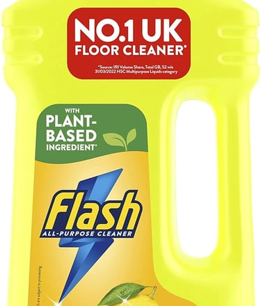 a bottle of flash lemonader cleaner