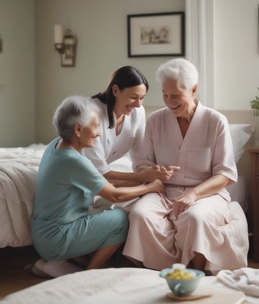 A professional and elegant image of a healthcare office.