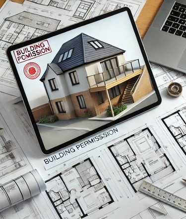 3d planning permission and building regulations London