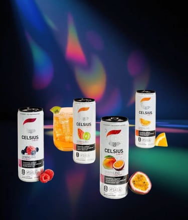 a variety of drinks and beverages in a variety of flavors