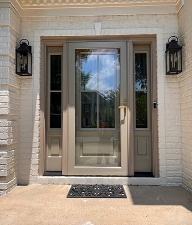 New front door installation in Weddington NC