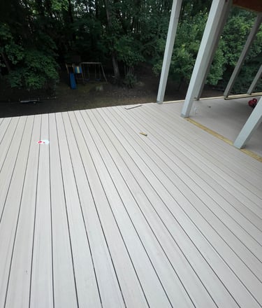 Outdoor composite decking boards construction in Weddington NC