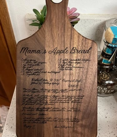Recipe Cutting Board