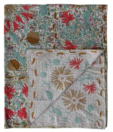 Suzani kantha quilt