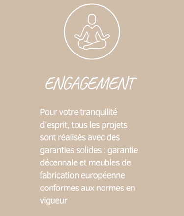 Engagement Baïa Home : garantie décennale, meuble fabrication européenne conforme aux normes