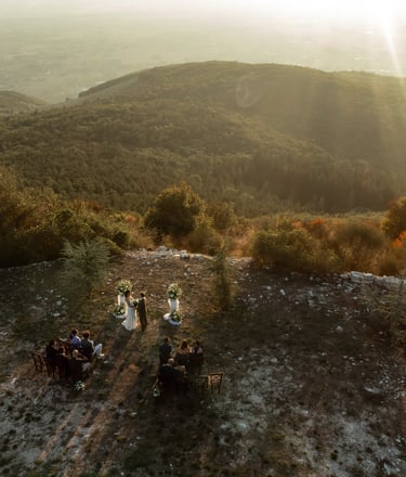 intimate wedding reception Spello