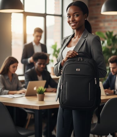 mujer profesional con un bolso Speed Bag