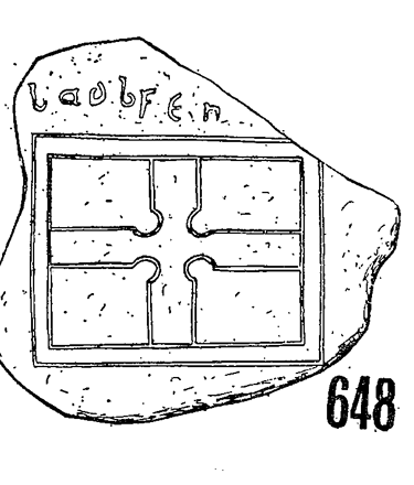 Clonmacnois Runestone 648 - Barony of Garrycastle, County of Offally, Ireland (400 CE)