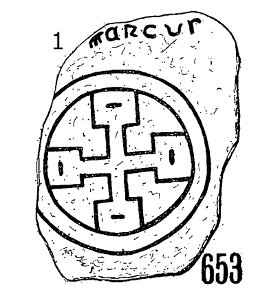 Clonmacnois Runestone 653 - Barony of Garrycastle, County of Offally, Ireland (400 CE)