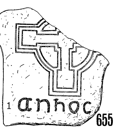 Clonmacnois Runestone 655 - Barony of Garrycastle, County of Offally, Ireland (400 CE)