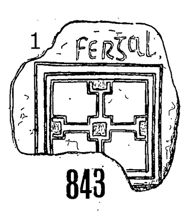 Clonmacnois Runestone 843 - Barony of Garrycastle, County of Offally, Ireland (400 CE)