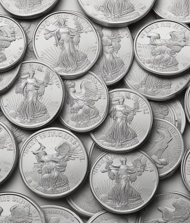 Gold compass shaped like the 'O' in North, shining against a textured silver surface.