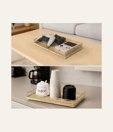 Focusonit Store 13by8 Oak Decorative Wooden Tray Natural Color  