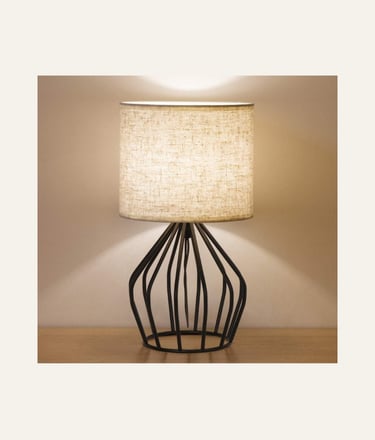 HAITRAL Black Modern Table Lamp 