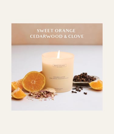 Orange, Cedarwood & Clove – Benevolence LA Fall Scented Candle for Home